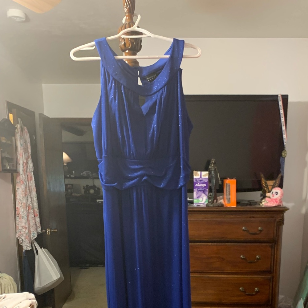 Blue long dress